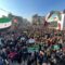 مظاهرة في حلب تندد بالقصف الإسرائيلي وترفض تقسيم سوريا